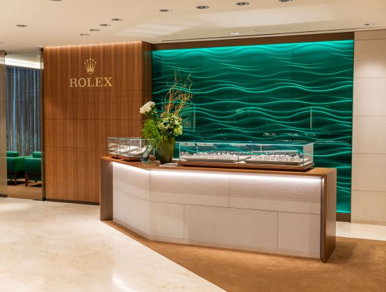 Commercial Curtains for Rolex Retail Showroom in Knightsbridge London