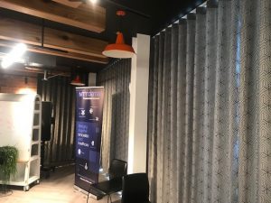 Soundproof acoustic curtains in Central London Offices