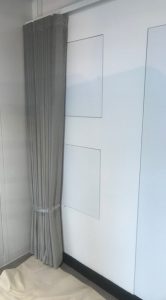 Soundproof acoustic curtains in Central London Offices