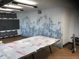 Soundproof acoustic curtains in Central London Offices