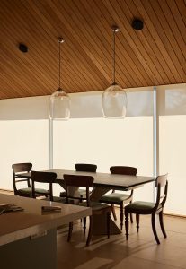 Electrically operated Slient Gliss blinds fitted to purpose built Blindspace concealment boxes Hampshire