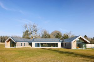 Electrically operated Slient Gliss blinds fitted to purpose built Blindspace concealment boxes Hampshire