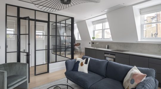 Motorised Silent Gliss Roman Systems - London Townhouse